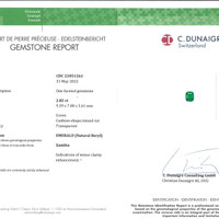 5.68&nbsp;Ct.Tw.Total Carat Weight Emerald Pair from Zambia Scan Report