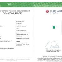 5.68 Ct.Tw.Total Carat Weight Emerald Pair from Zambia Scan Report