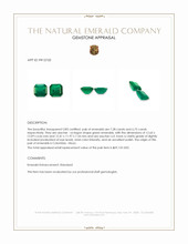 14.03 Ct.Tw.Total Carat Weight Emerald Pair from Colombia - Muzo Appraisal