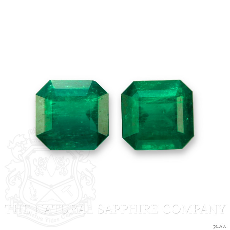 14.03 Ct.Tw. Emerald Pair from Colombia - Muzo