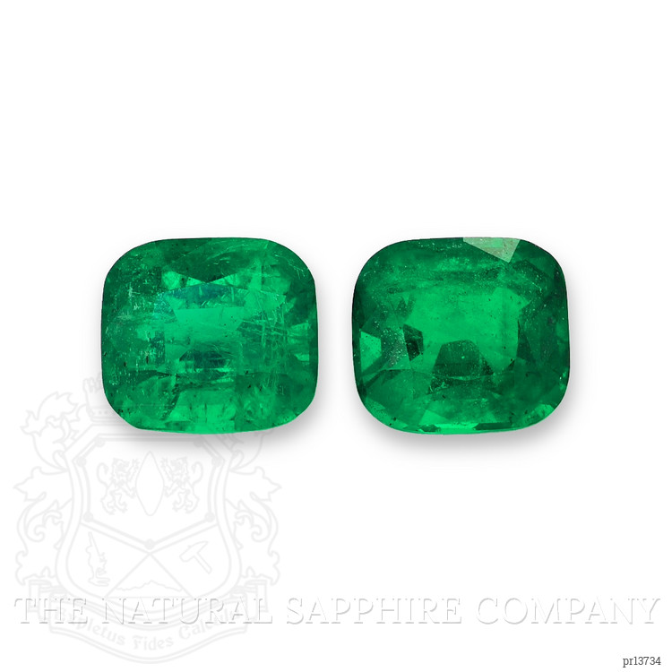 9.84 Ct.Tw. Emerald Pair from Colombia - Muzo