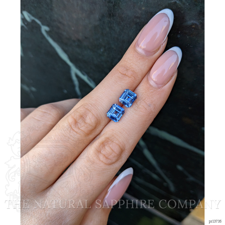 4.82 Ct.Tw. Blue Sapphire Pair from Ceylon (Sri Lanka)