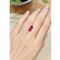 1.78 Ct.Tw.Total Carat Weight Ruby Pair from Mozambique Life Style