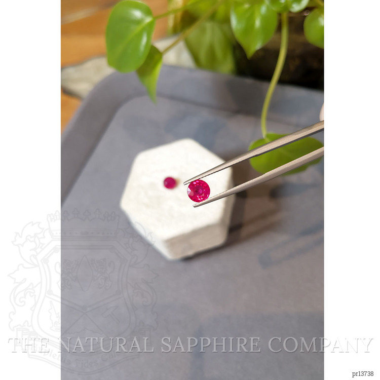 1.86 Ct.Tw. Pinkish Red Ruby Pair from Mozambique