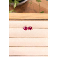 2.95&nbsp;Ct.Tw.Total Carat Weight Pinkish Red Ruby Pair from Mozambique Life Style