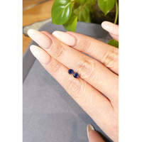0.83&nbsp;Ct.Tw.Total Carat Weight Blue Sapphire Pair from Ceylon (Sri Lanka) Life Style