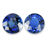 1.19&nbsp;Ct.Tw.Total Carat Weight Blue Sapphire Pair from Ceylon (Sri Lanka) Video
