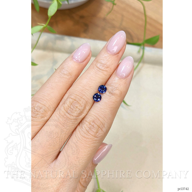 1.19 Ct.Tw. Blue Sapphire Pair from Ceylon (Sri Lanka)
