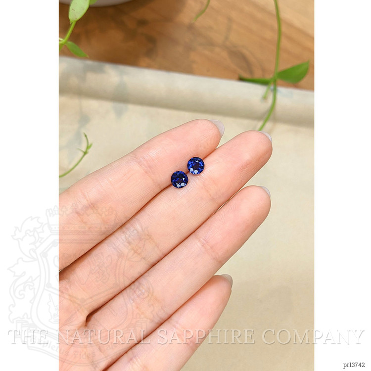 1.19 Ct.Tw. Blue Sapphire Pair from Ceylon (Sri Lanka)