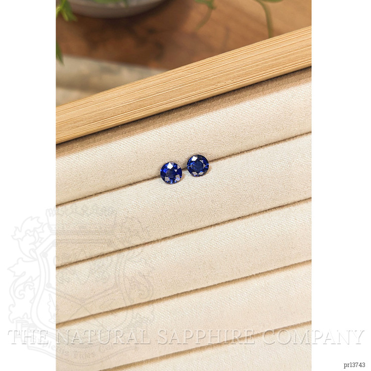 1.46 Ct.Tw. Blue Sapphire Pair from Ceylon (Sri Lanka)