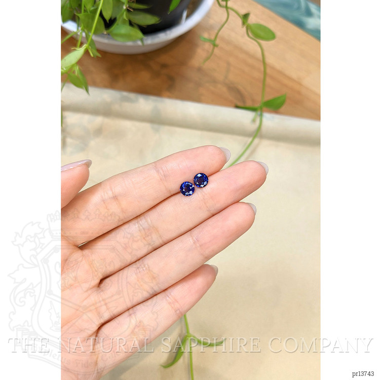 1.46 Ct.Tw. Blue Sapphire Pair from Ceylon (Sri Lanka)