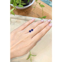 1.46&nbsp;Ct.Tw.Total Carat Weight Blue Sapphire Pair from Ceylon (Sri Lanka) Life Style