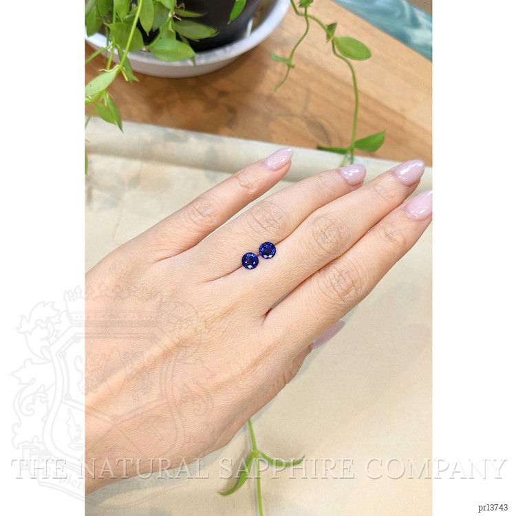 1.46 Ct.Tw. Blue Sapphire Pair from Ceylon (Sri Lanka)