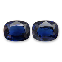 1.90&nbsp;Ct.Tw.Total Carat Weight Blue Sapphire Pair from Ceylon (Sri Lanka) Video