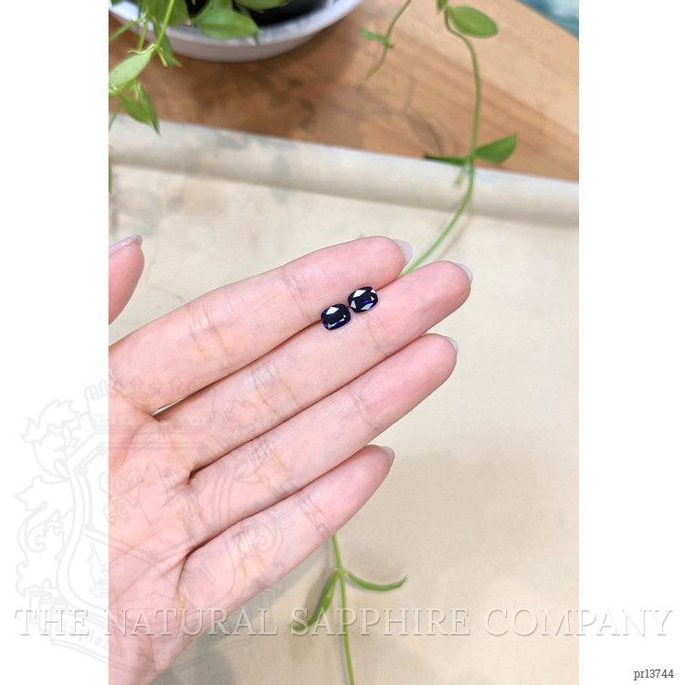 1.90 Ct.Tw. Blue Sapphire Pair from Ceylon (Sri Lanka)