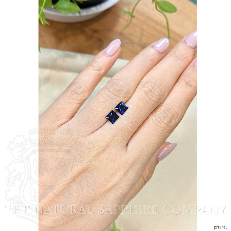 1.99 Ct.Tw. Blue Sapphire Pair from Ceylon (Sri Lanka)