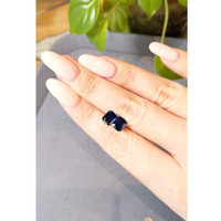 2.99&nbsp;Ct.Tw.Total Carat Weight Blue Sapphire Pair from Ceylon (Sri Lanka) Life Style