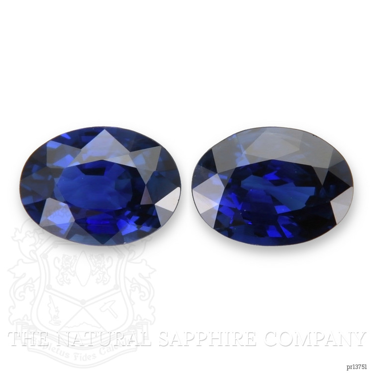 2.67 Ct.Tw. Blue Sapphire Pair from Ceylon (Sri Lanka)