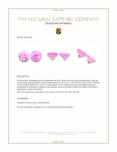 1.13&nbsp;Ct.Tw.Total Carat Weight Pink Sapphire Pair from Ceylon (Sri Lanka) Appraisal