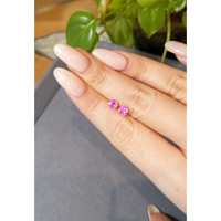 1.07&nbsp;Ct.Tw.Total Carat Weight Pink Sapphire Pair from Ceylon (Sri Lanka) Life Style