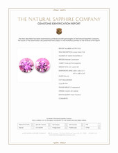 1.09&nbsp;Ct.Tw.Total Carat Weight Pink Sapphire Pair from Ceylon (Sri Lanka) Scan Report