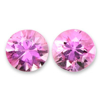 1.09&nbsp;Ct.Tw.Total Carat Weight Pink Sapphire Pair from Ceylon (Sri Lanka) Video