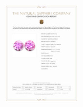 1.30&nbsp;Ct.Tw.Total Carat Weight Purplish Pink Sapphire Pair from Ceylon (Sri Lanka) Scan Report
