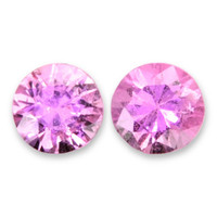 1.30&nbsp;Ct.Tw.Total Carat Weight Purplish Pink Sapphire Pair from Ceylon (Sri Lanka) Video