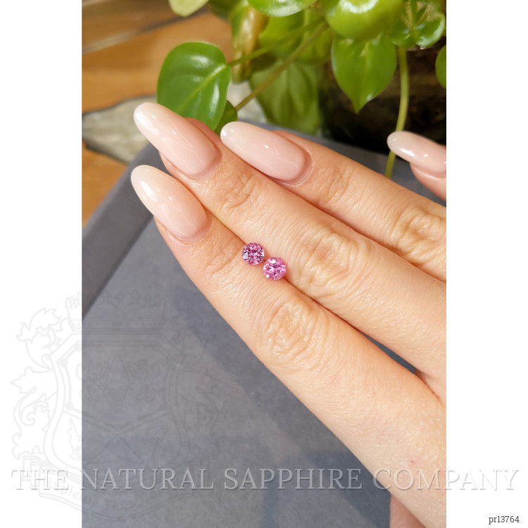 1.30 Ct.Tw. Purplish Pink Sapphire Pair from Ceylon (Sri Lanka)