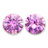 1.12&nbsp;Ct.Tw.Total Carat Weight Pink Sapphire Pair from Ceylon (Sri Lanka) Video