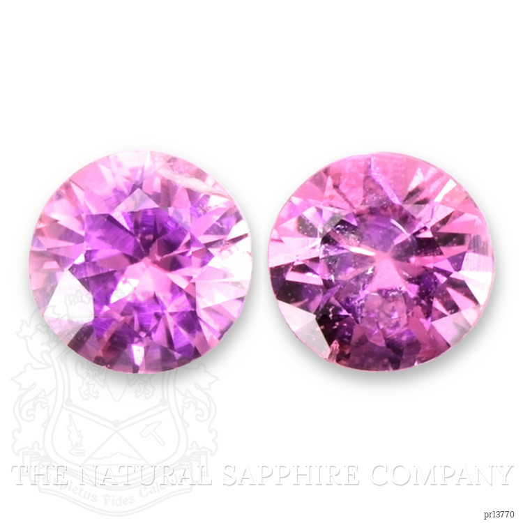 Saphir Rose . If-Vvs1. Rond. ( Vendu à l'unité