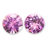 0.95&nbsp;Ct.Tw.Total Carat Weight Purplish Pink Sapphire Pair from Ceylon (Sri Lanka) Video