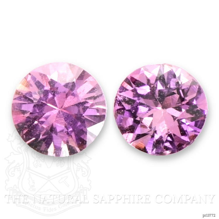0.95 Ct.Tw. Purplish Pink Sapphire Pair from Ceylon (Sri Lanka)