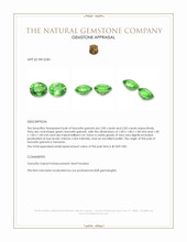 5.65 Ct.Tw.Total Carat Weight Tsavorite Garnet Pair from Tanzania Appraisal