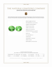 5.65 Ct.Tw.Total Carat Weight Tsavorite Garnet Pair from Tanzania Scan Report