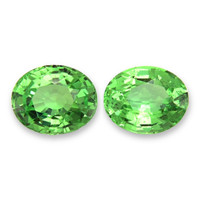 5.65 Ct.Tw.Total Carat Weight Tsavorite Garnet Pair from Tanzania Video