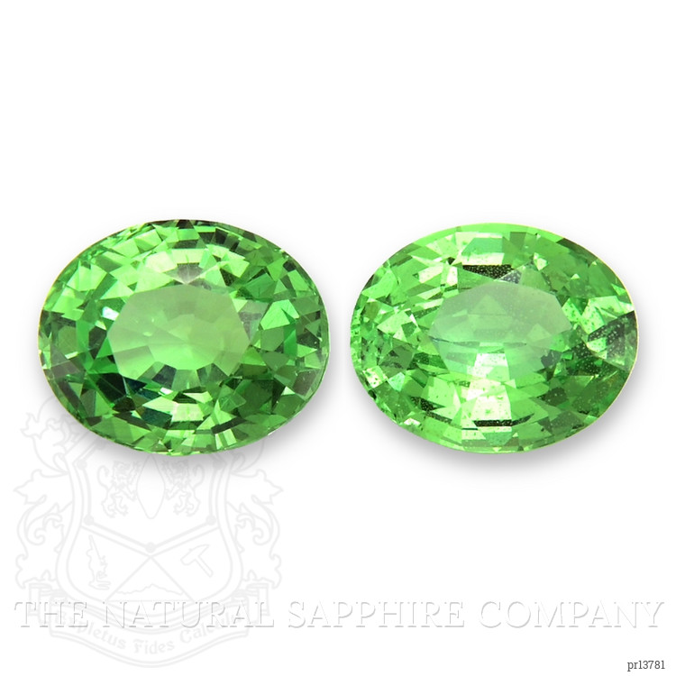 5.65 Ct.Tw. Tsavorite Garnet Pair from Tanzania