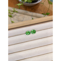 5.65 Ct.Tw.Total Carat Weight Tsavorite Garnet Pair from Tanzania Life Style