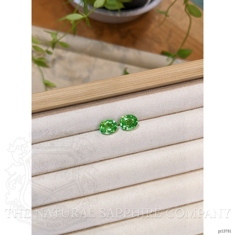 5.65 Ct.Tw. Tsavorite Garnet Pair from Tanzania