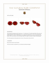 2.24&nbsp;Ct.Tw.Total Carat Weight Ruby Pair from Mozambique Appraisal