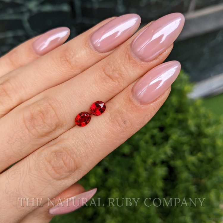 2.24 Ct.Tw. Ruby Pair from Mozambique