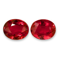 2.58 Ct.Tw.Total Carat Weight Ruby Pair from Mozambique Video