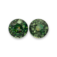 6.92&nbsp;Ct.Tw.Total Carat Weight Yellowish Green Sapphire Pair from Ceylon (Sri Lanka) Video