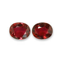 2.44 Ct.Tw.Total Carat Weight Ruby Pair from Mozambique Video