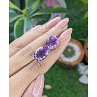 13.13&nbsp;Ct.Tw.Total Carat Weight Purple Amethyst Pair from Ceylon (Sri Lanka) Life Style