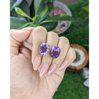 13.13&nbsp;Ct.Tw.Total Carat Weight Purple Amethyst Pair from Ceylon (Sri Lanka) Life Style