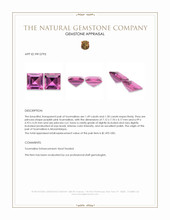 2.99 Ct.Tw.Total Carat Weight Purplish Pink Tourmaline Pair from Mozambique Appraisal