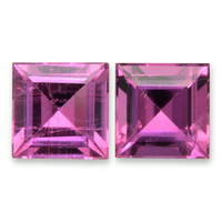 2.99 Ct.Tw.Total Carat Weight Purplish Pink Tourmaline Pair from Mozambique Video