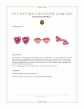 2.31 Ct.Tw.Total Carat Weight Pink Tourmaline Pair from Mozambique Appraisal