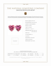 2.31 Ct.Tw.Total Carat Weight Pink Tourmaline Pair from Mozambique Scan Report